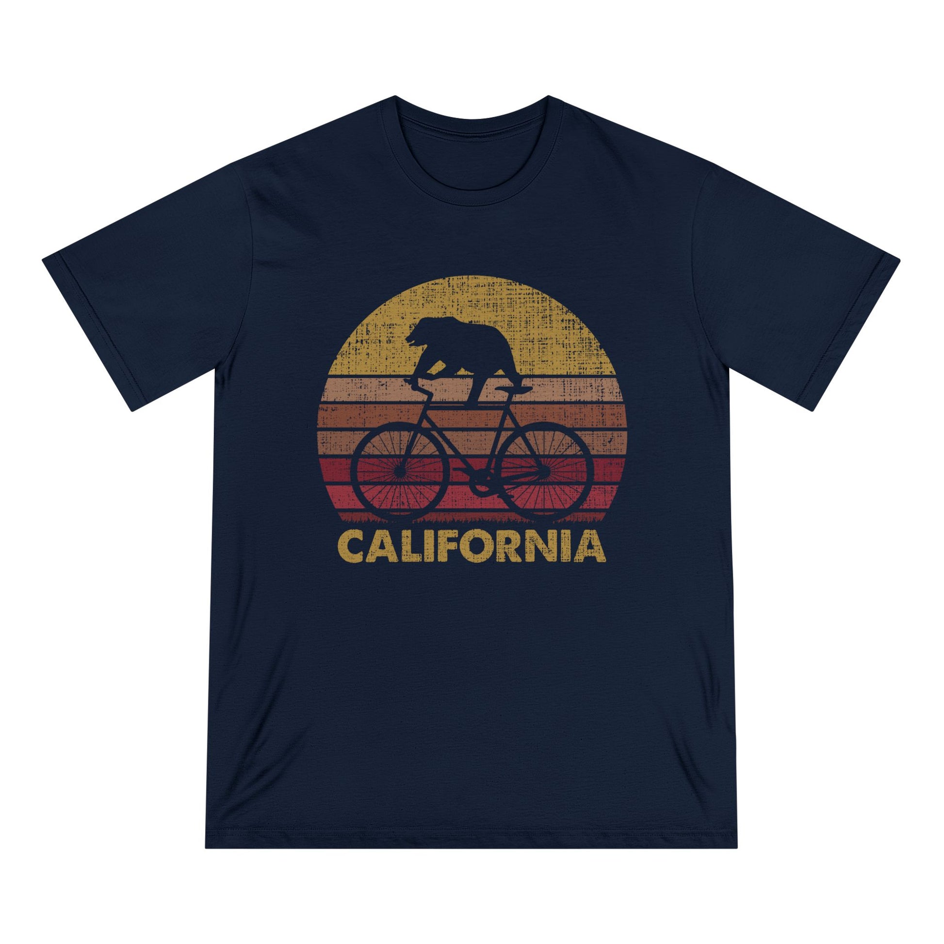 Cycling Bear Men 100% Organic Cotton Staple T-Shirt - Canvasses
