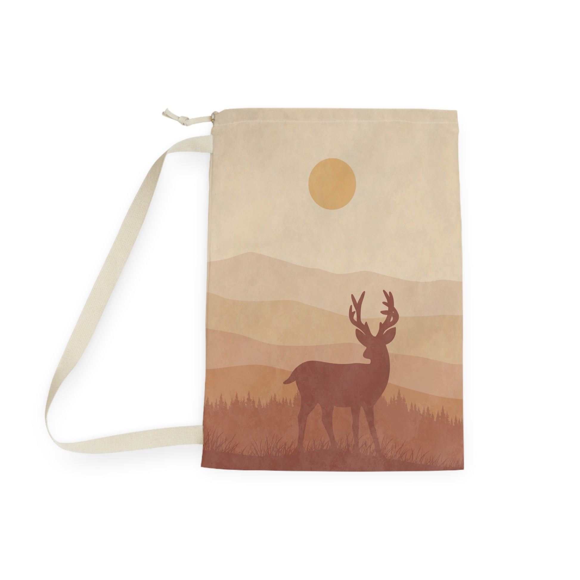 Boho Moose Laundry Bag - Canvasses