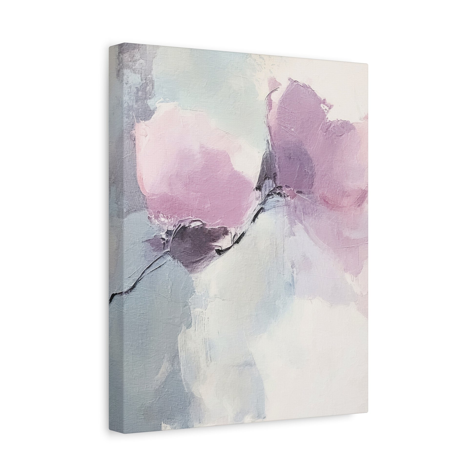 Lavender Roses Canvas Wall Art Vertical - Canvasses