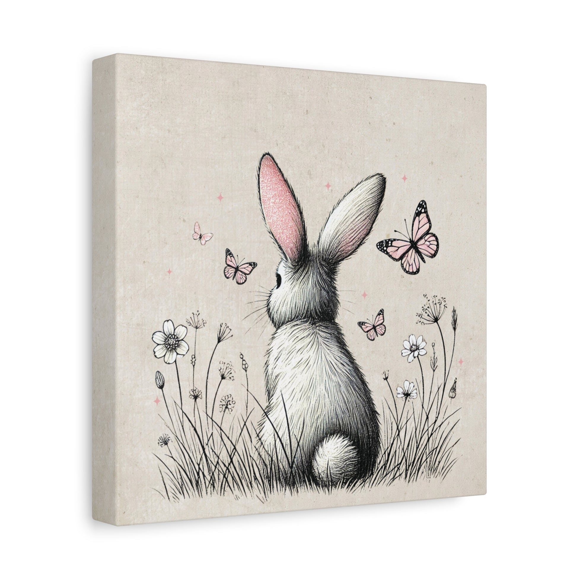Bunny Playground Canvas Wall Art Square - Canvasses