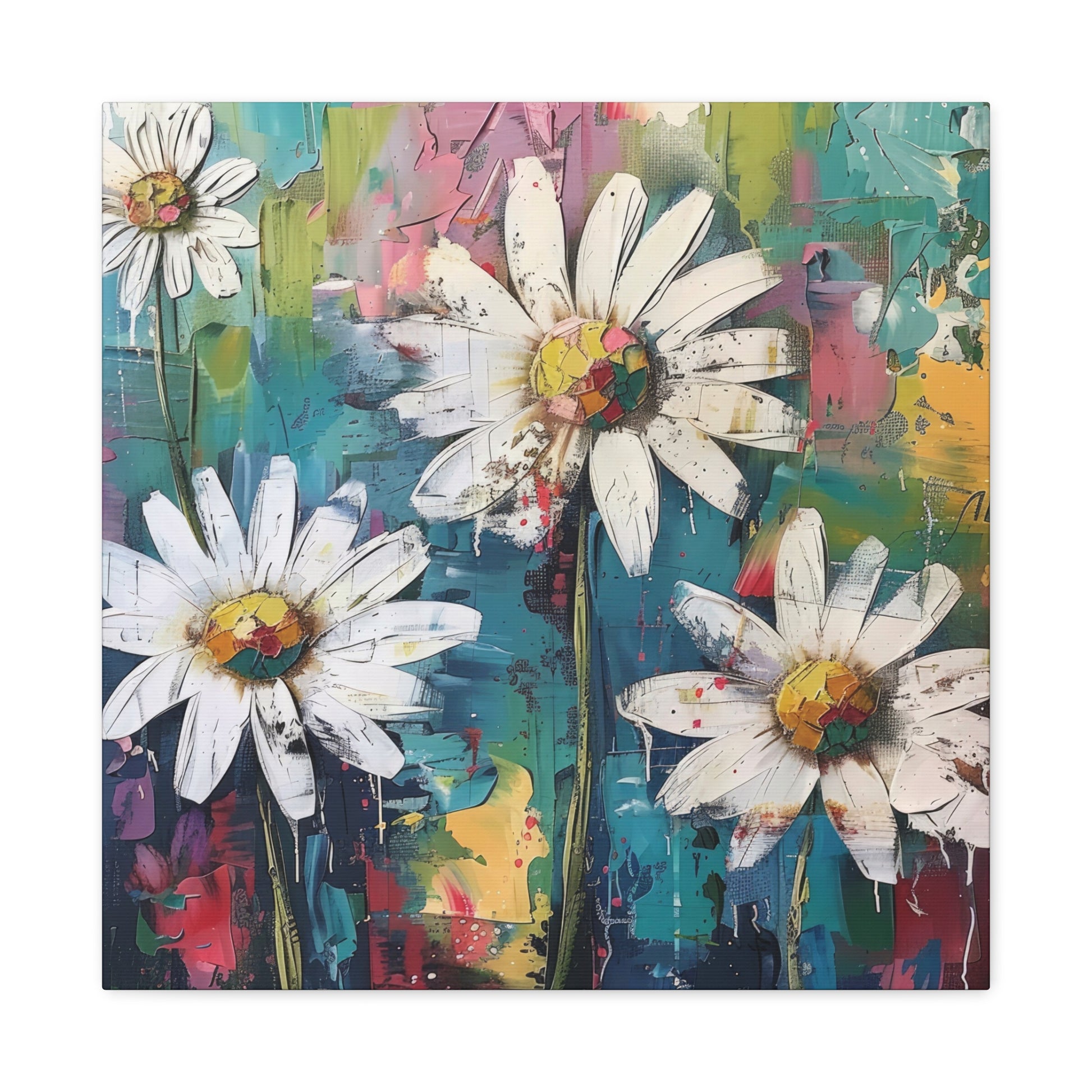 Daisy Daydream Canvas Wall Art Square - Canvasses