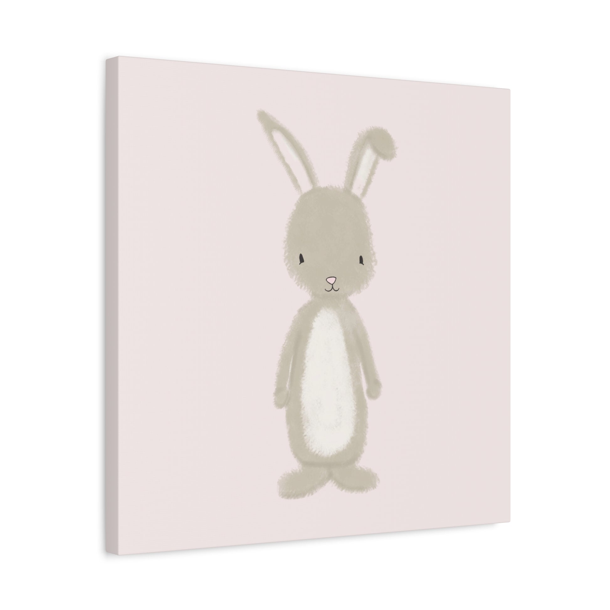 Pink Bunny Canvas Wall Art Square - Canvasses