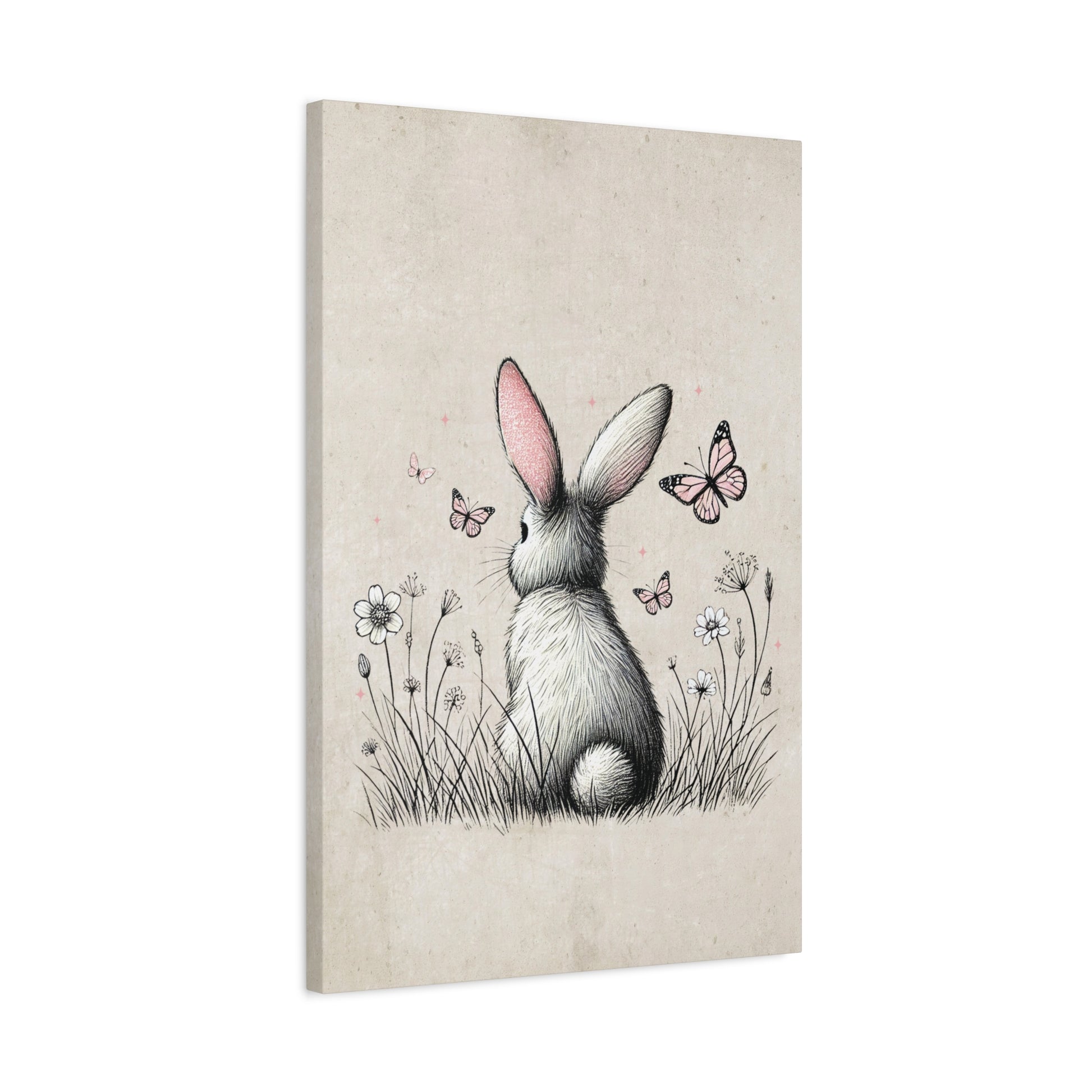 Bunny Playground Canvas Wall Art Vertical - Canvasses