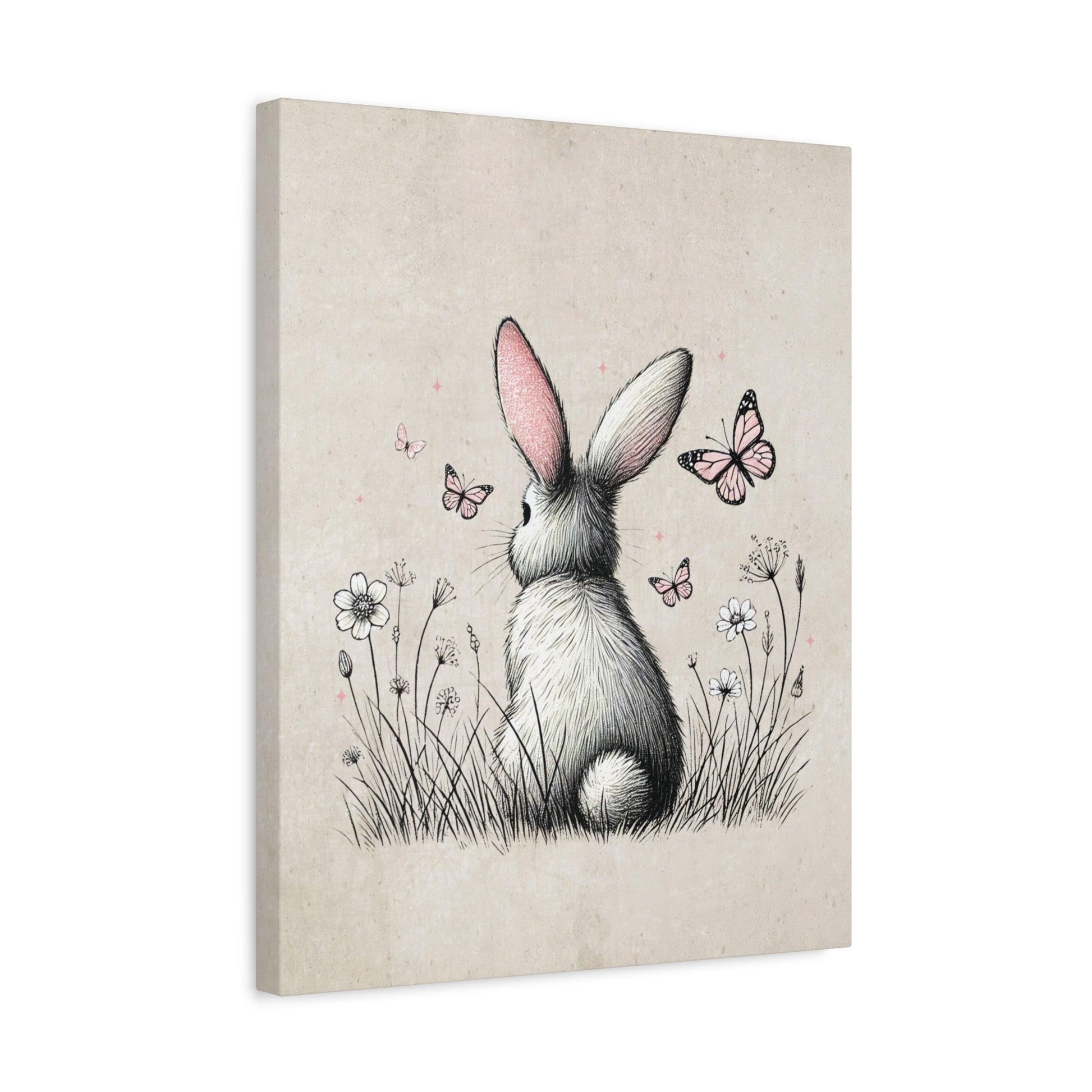 Bunny Playground Canvas Wall Art Vertical - Canvasses