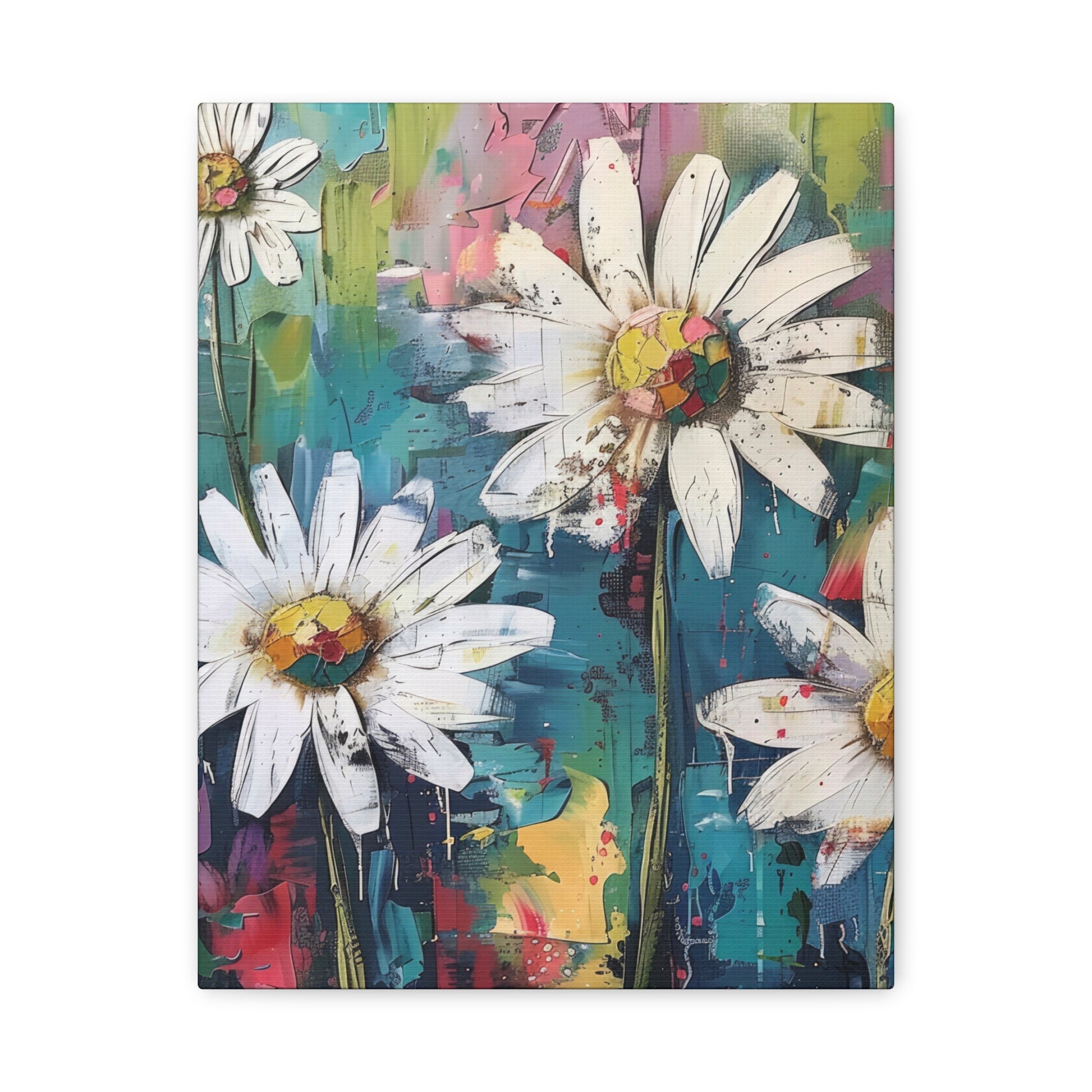 Daisy Daydreams Canvas Wall Art Vertical - Canvasses
