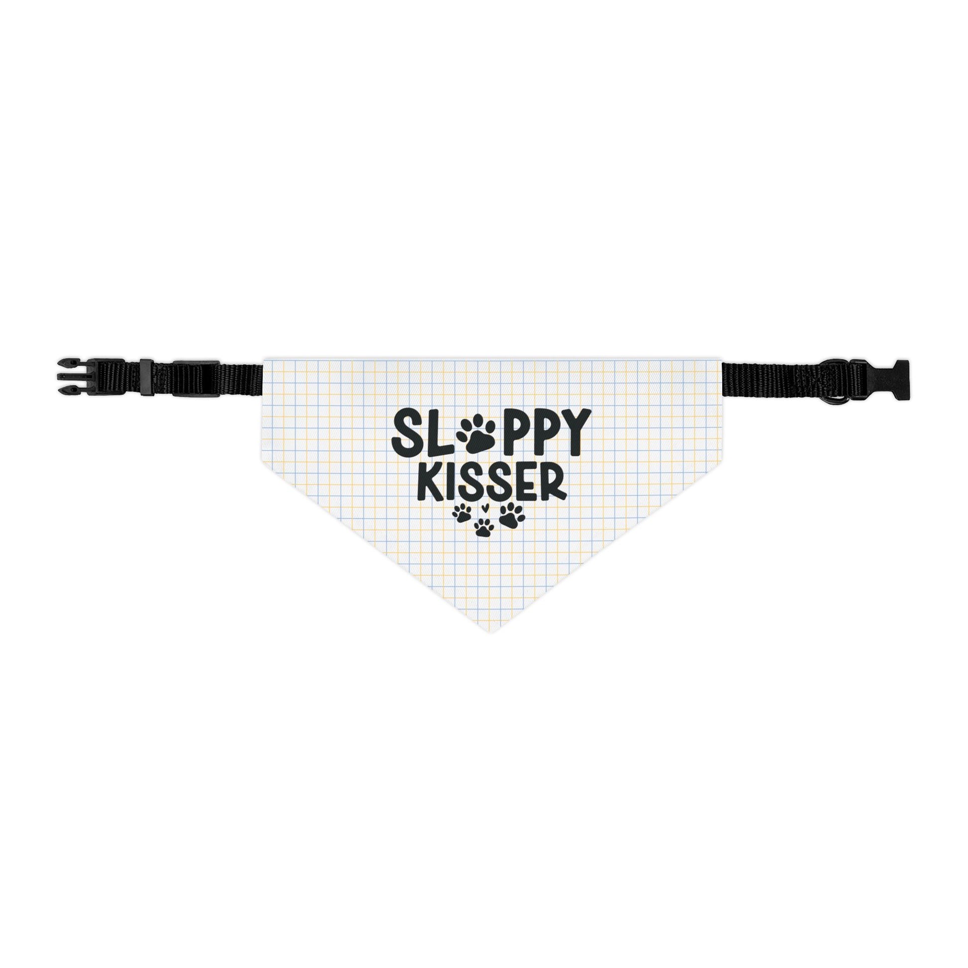Sloppy Kisser Pet Bandana Collar - Canvasses