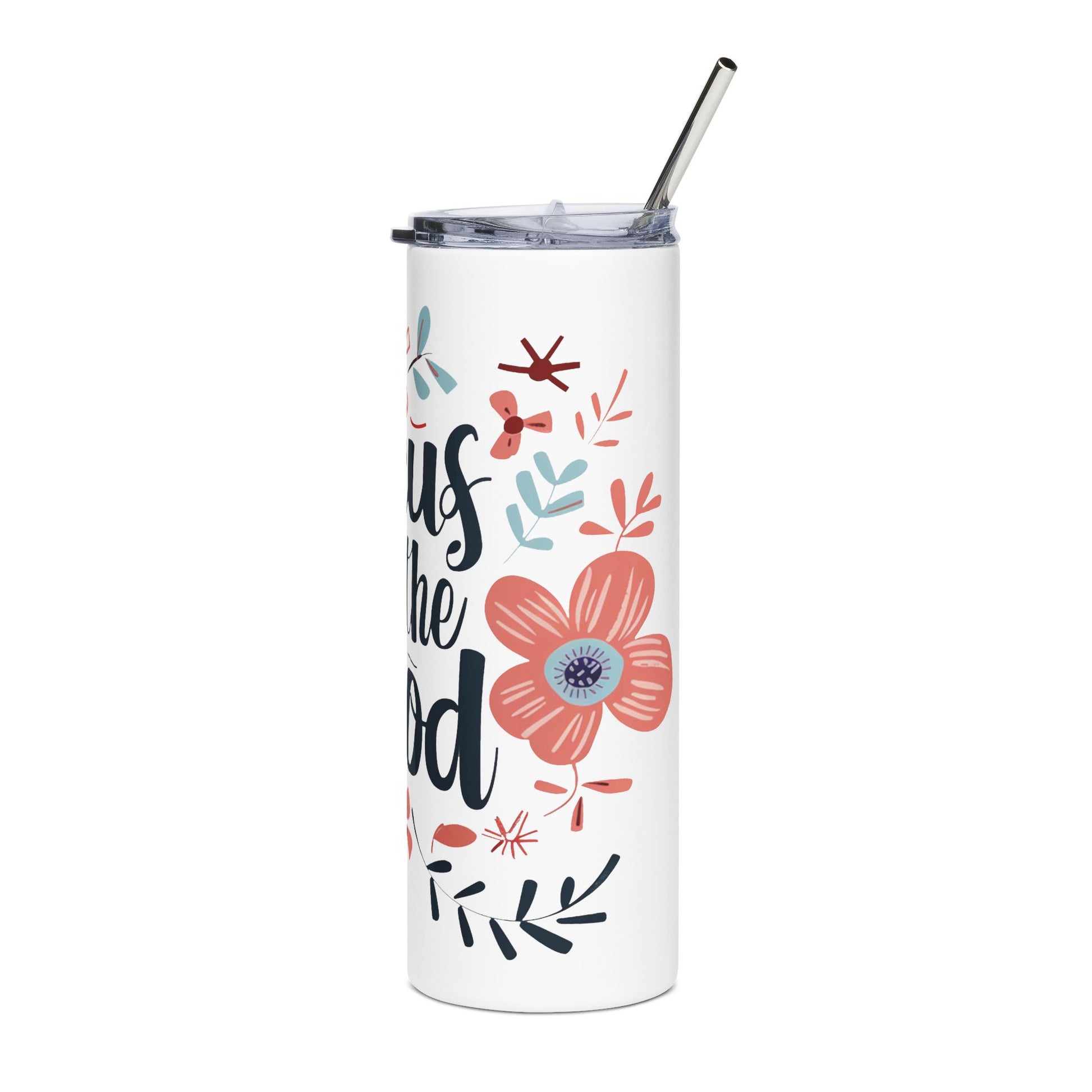 Focus on the Good 20 oz Skinny Tumbler - Canvasses