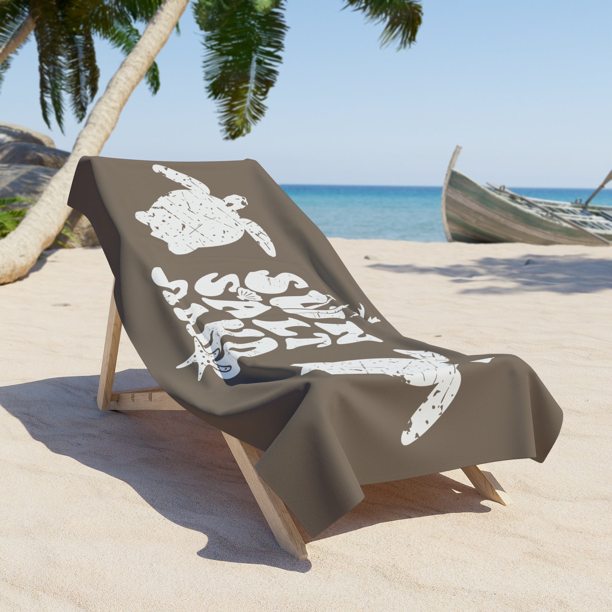 Sun Salt Sand Turtle Oversized Beach Towel - Canvasses