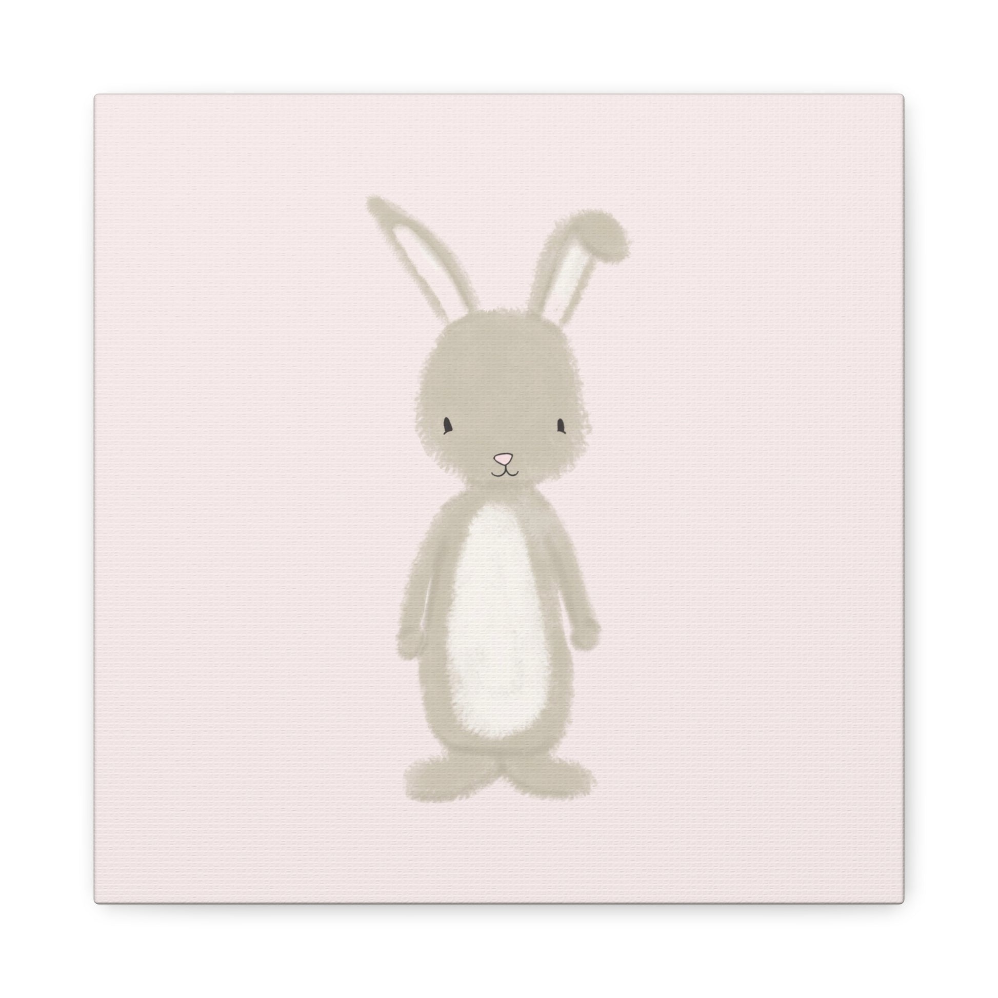 Pink Bunny Canvas Wall Art Square - Canvasses