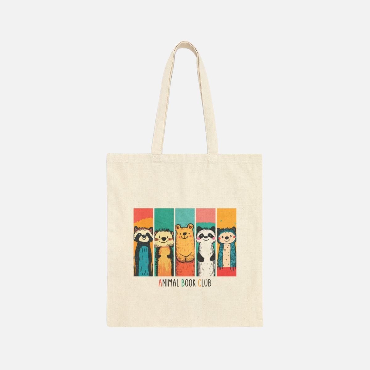 Animal Book Club Canvas Tote Bag - Canvasses