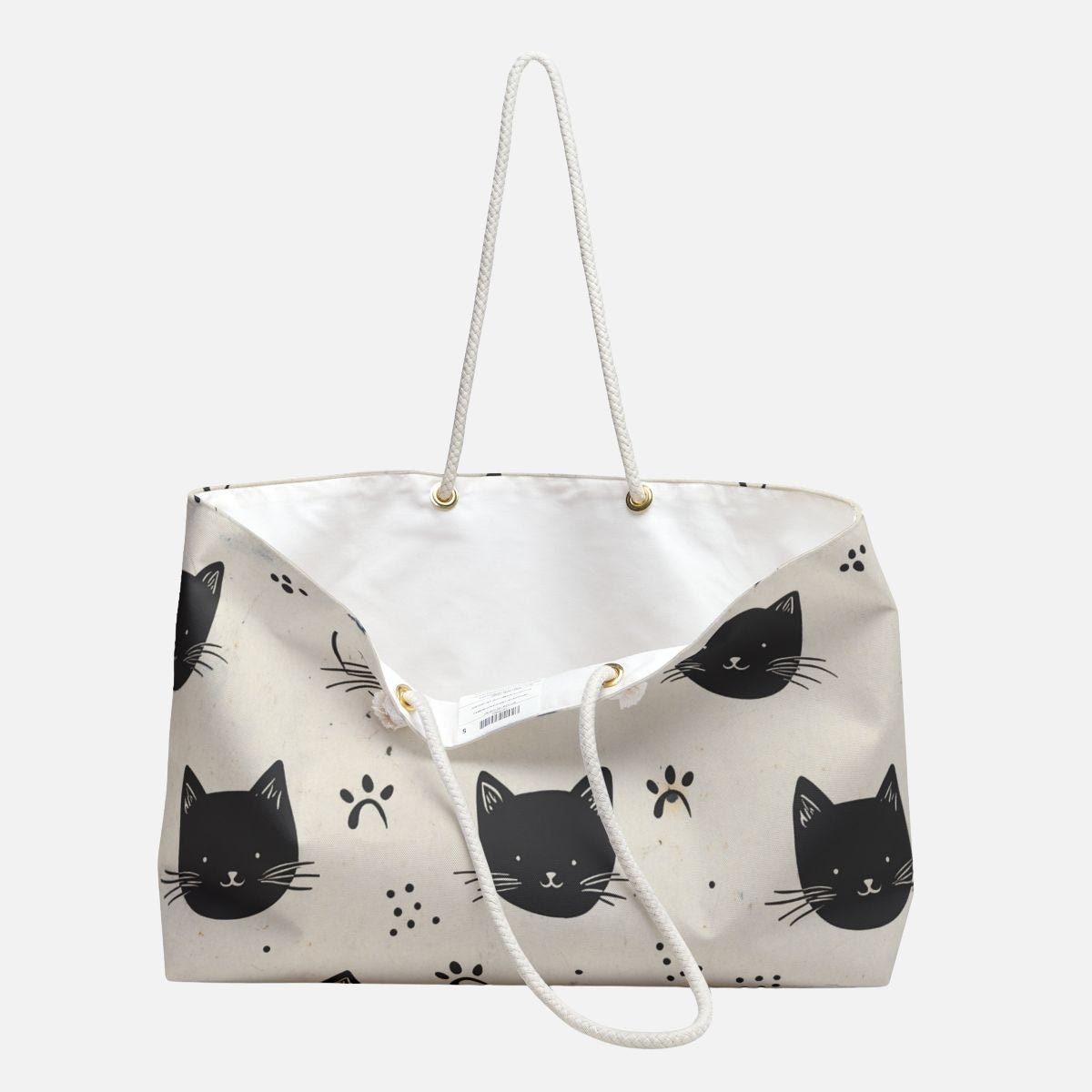 Cat Face Oversized Bag - Canvasses