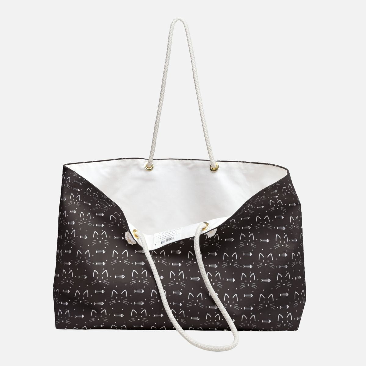 Cat Face Oversized Bag - Canvasses