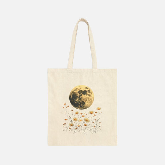 Cottage Moon Canvas Tote Bag - Canvasses