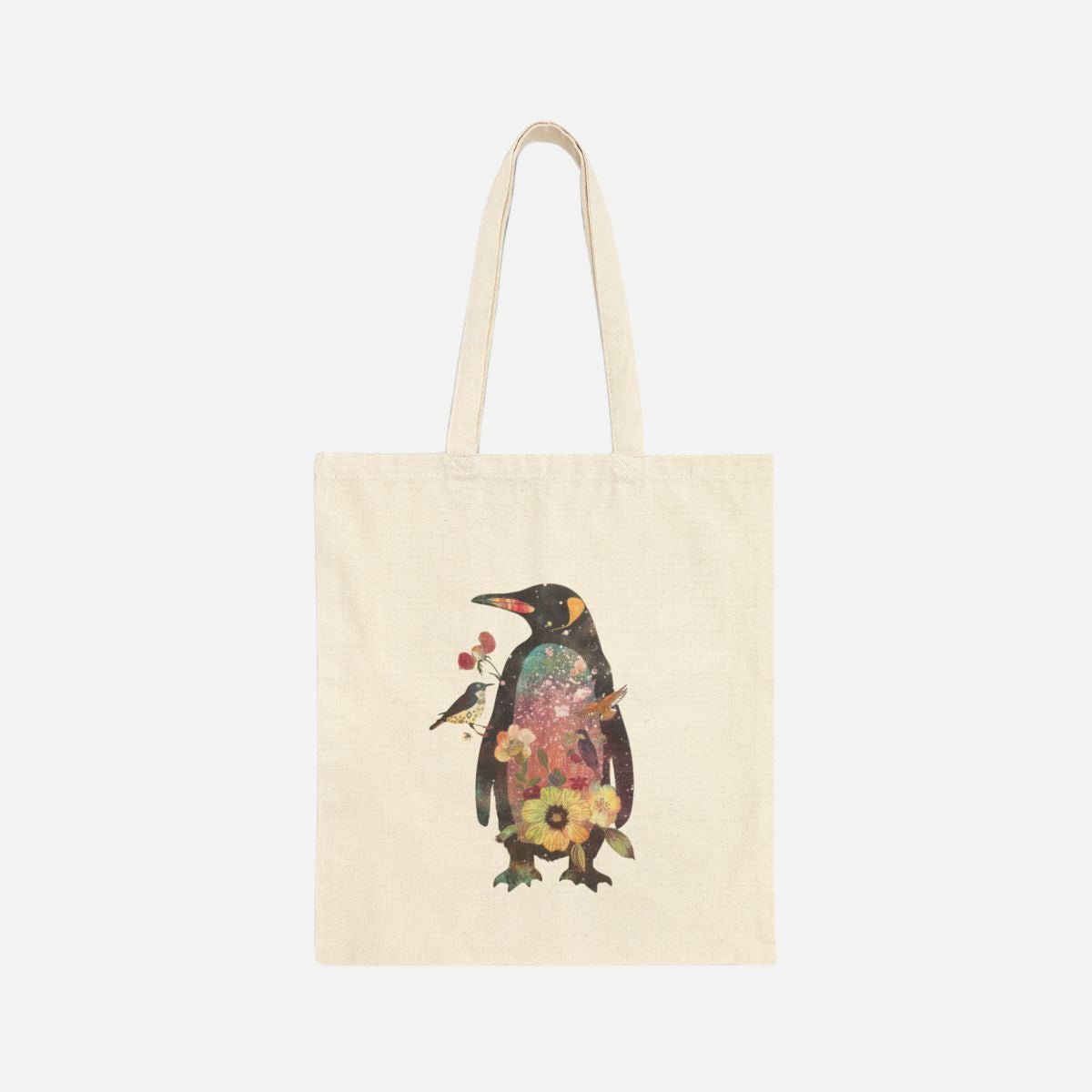 Cottage Penguin Canvas Tote Bag - Canvasses