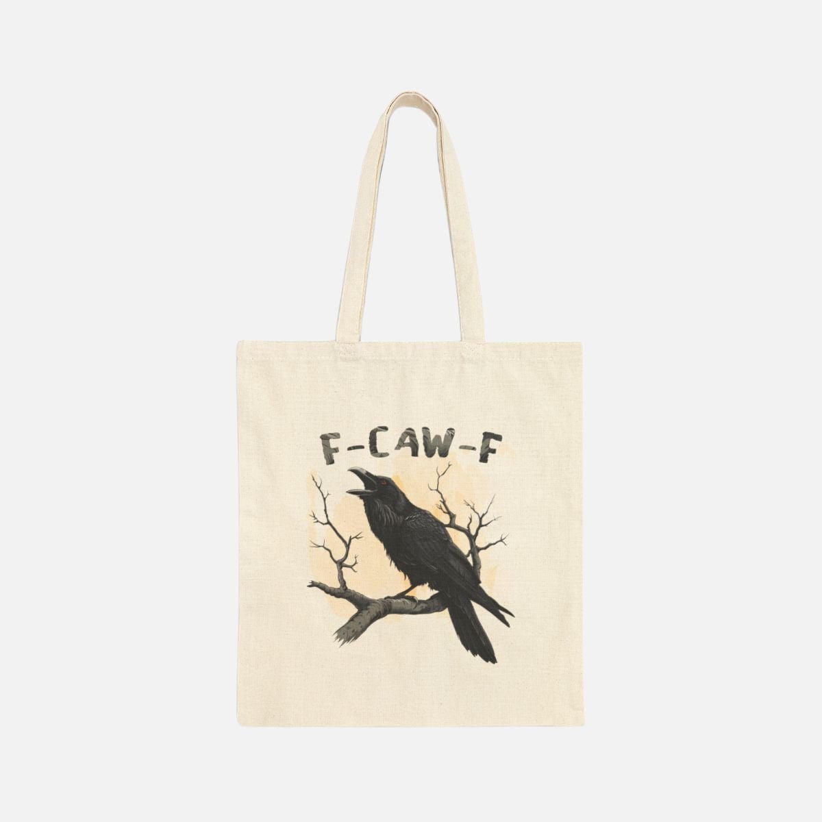 F - CAW - F Crow Canvas Tote Bag - Canvasses