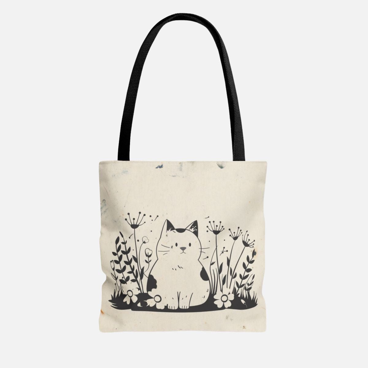 Fat Cat Silhouette Tote Bag - Canvasses