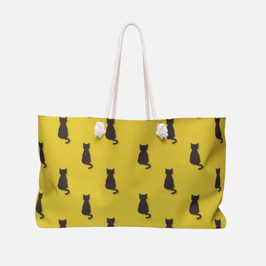 Golden Purr Weekender Bag - Canvasses