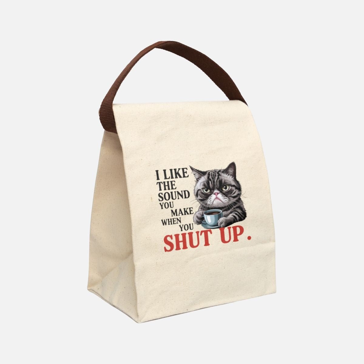 Hush Cat Canvas Lunch Bag - Canvasses