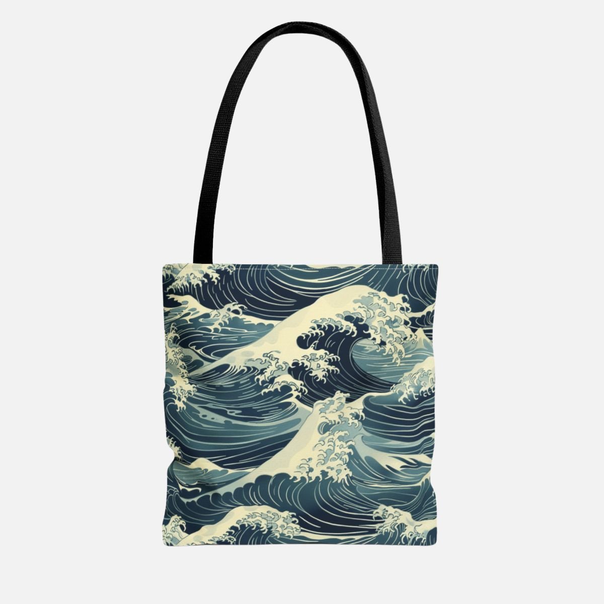 Japanese Ocean Waves Tote Bag - Canvasses