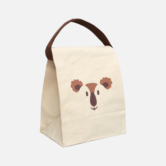 Koala Face Canvas Lunch Bag - Canvasses