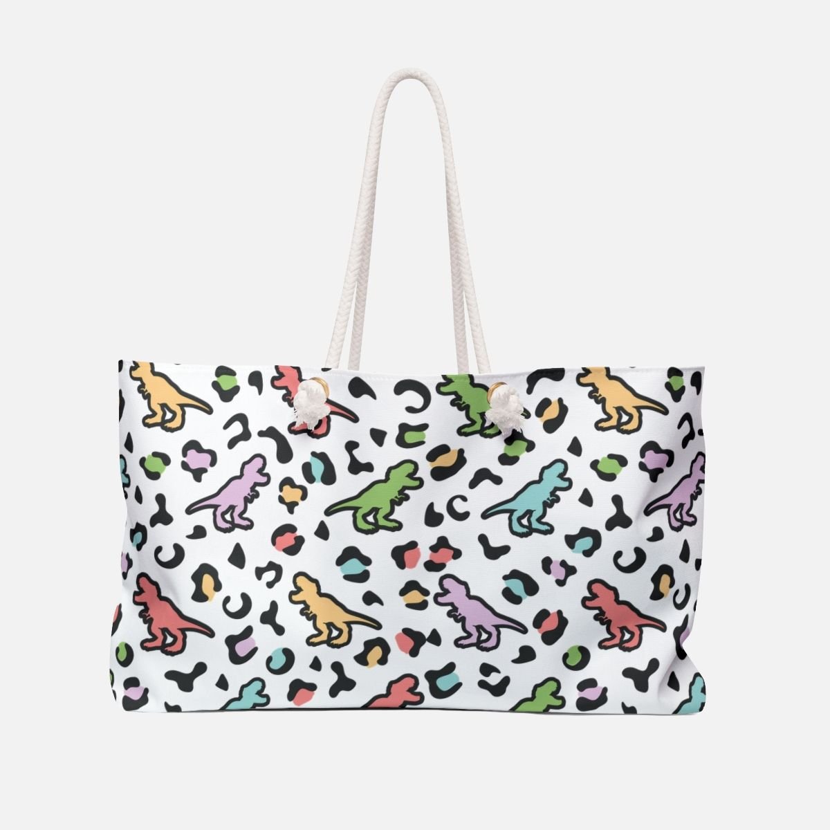 Leopard Dinosaurs Oversized Bag - Canvasses