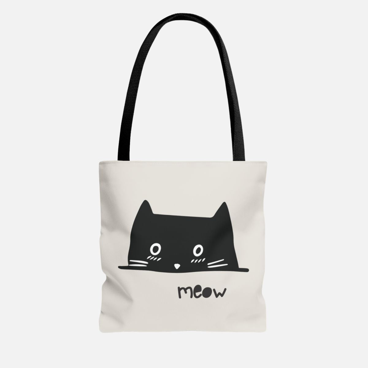 Meow Peekaboo Cat Tote Bag - Canvasses