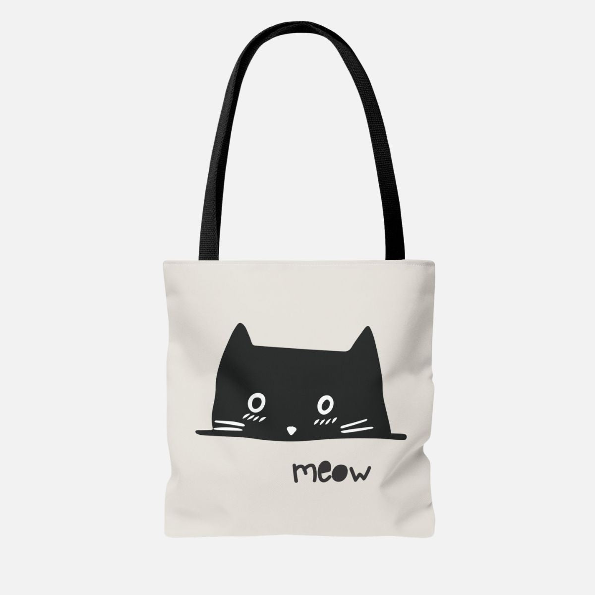 Meow Peekaboo Cat Tote Bag - Canvasses