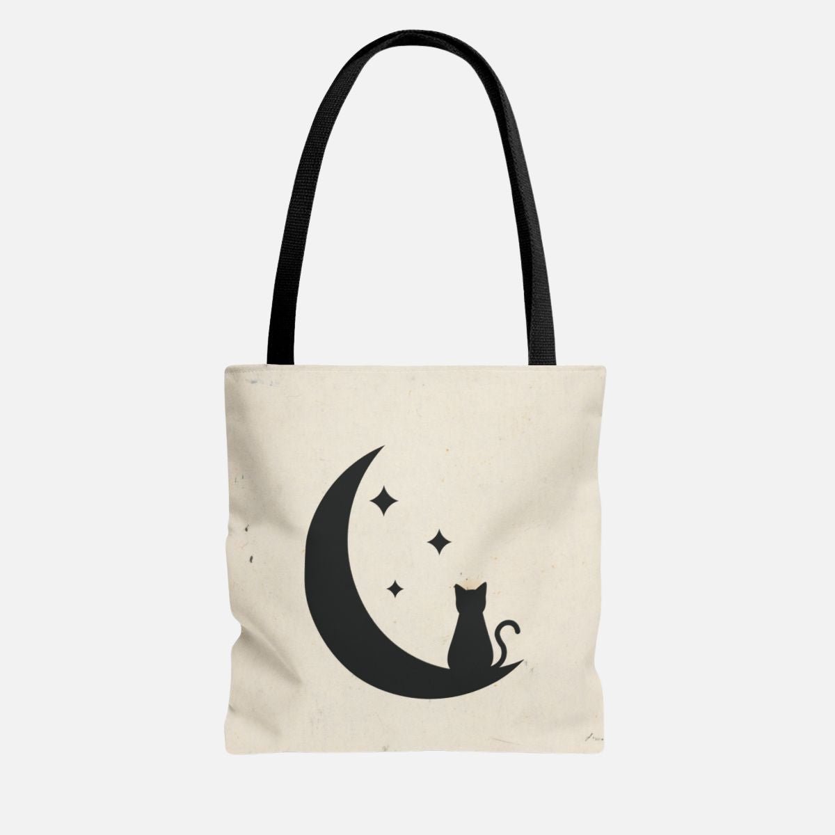 Moon Cat Silhouette Tote Bag - Canvasses