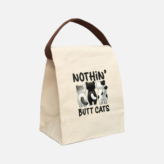 Nothing Butt Cats Canvas Lunch Bag - Canvasses