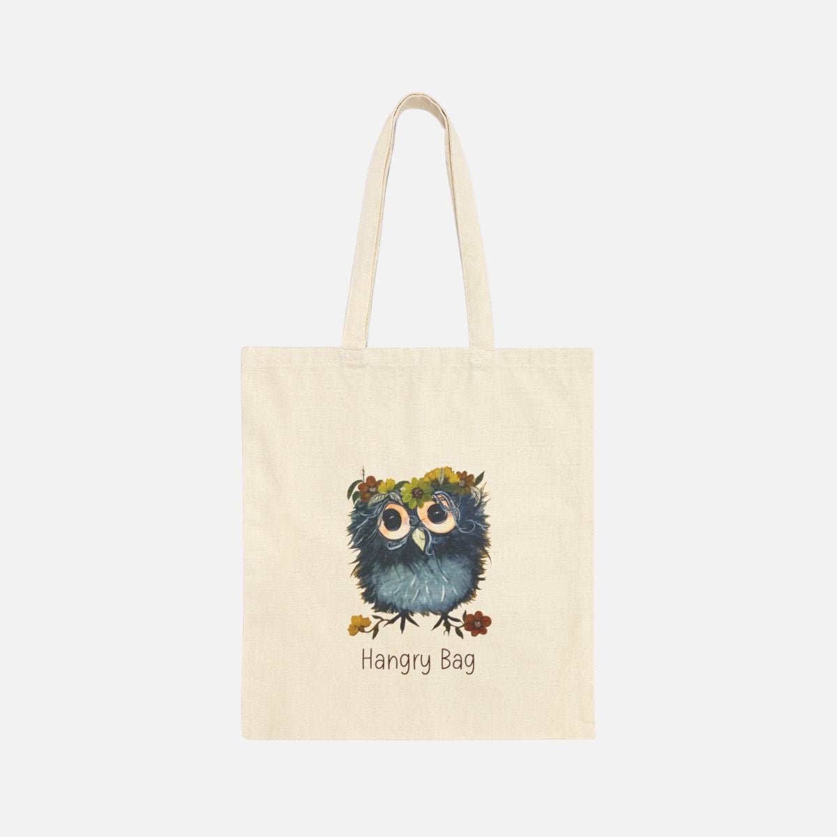 Owl Hangry Bag Canvas Tote Bag - Canvasses