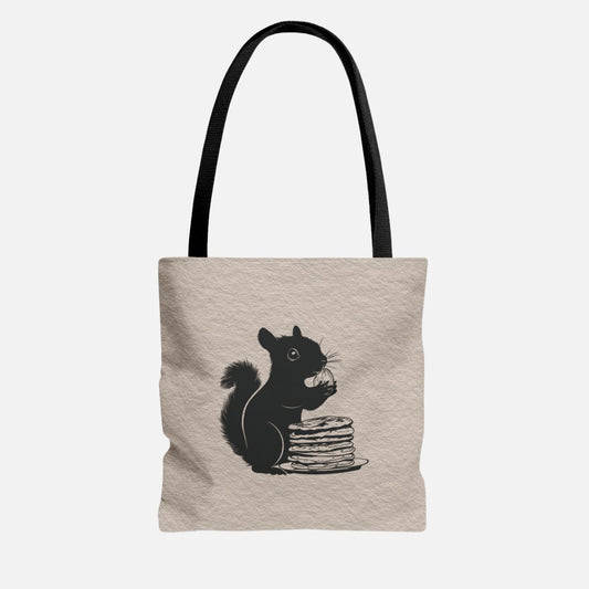 Pancake Squirrel Tote Bag - Canvasses