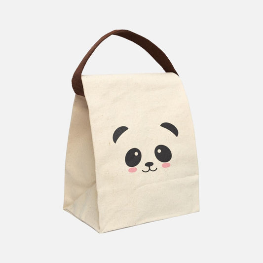 Panda Face Canvas Lunch Bag - Canvasses