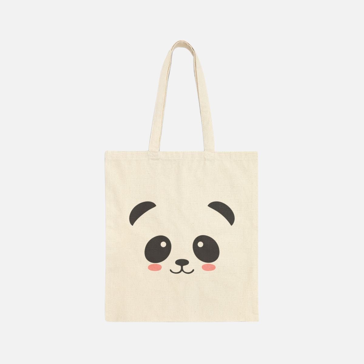 Panda Face Canvas Tote Bag - Canvasses