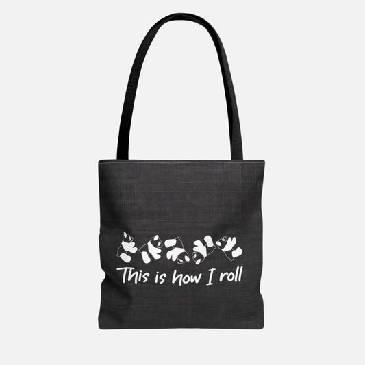 Panda Rolling Tote Bag - Canvasses