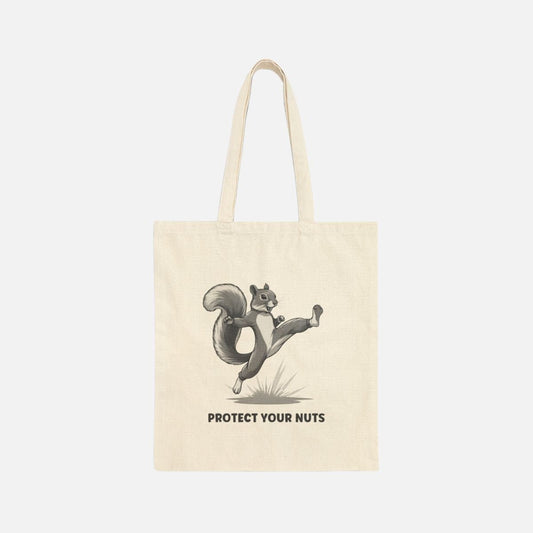 Protect Your Nuts Canvas Tote Bag - Canvasses