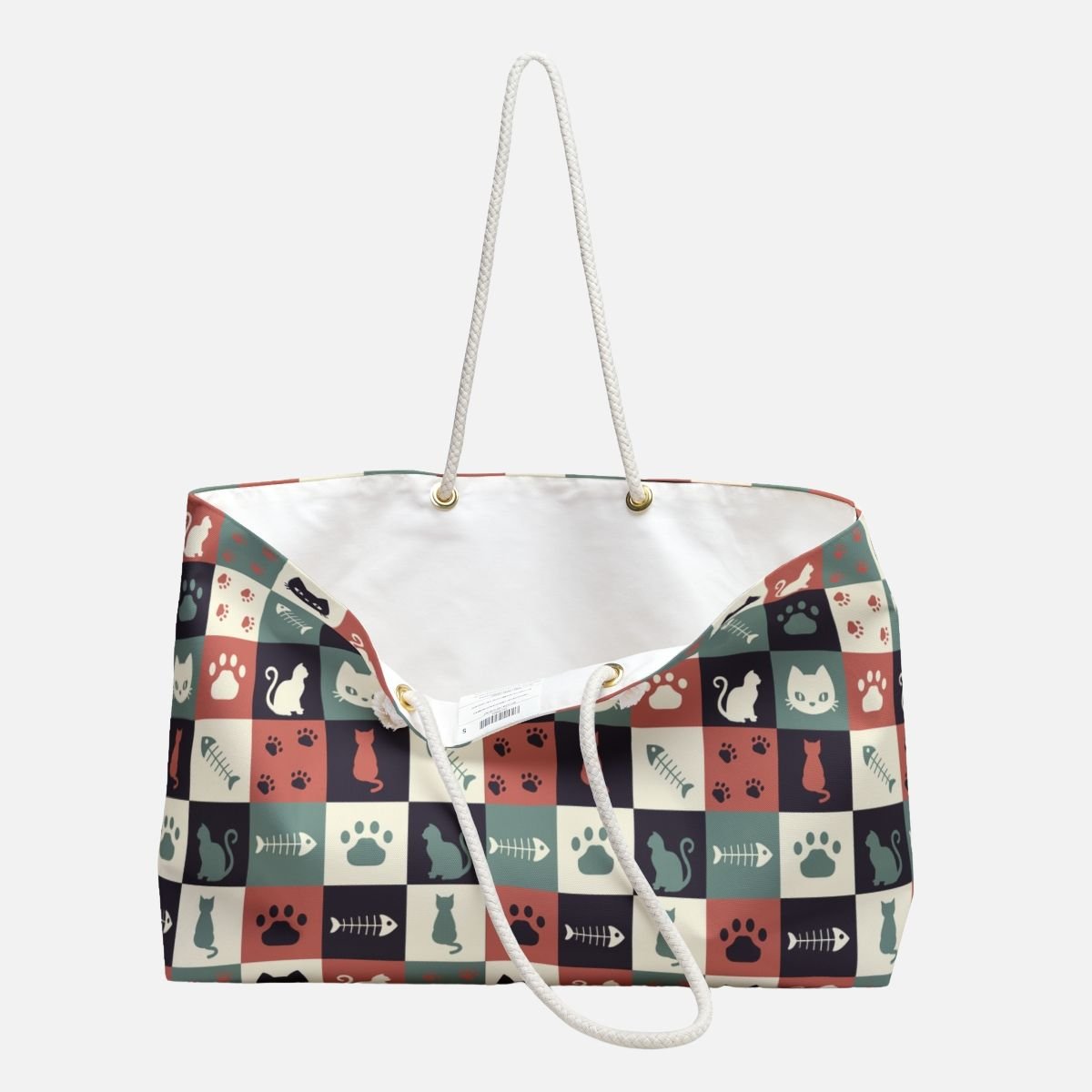Purrfect Plaid Weekender Bag - Canvasses