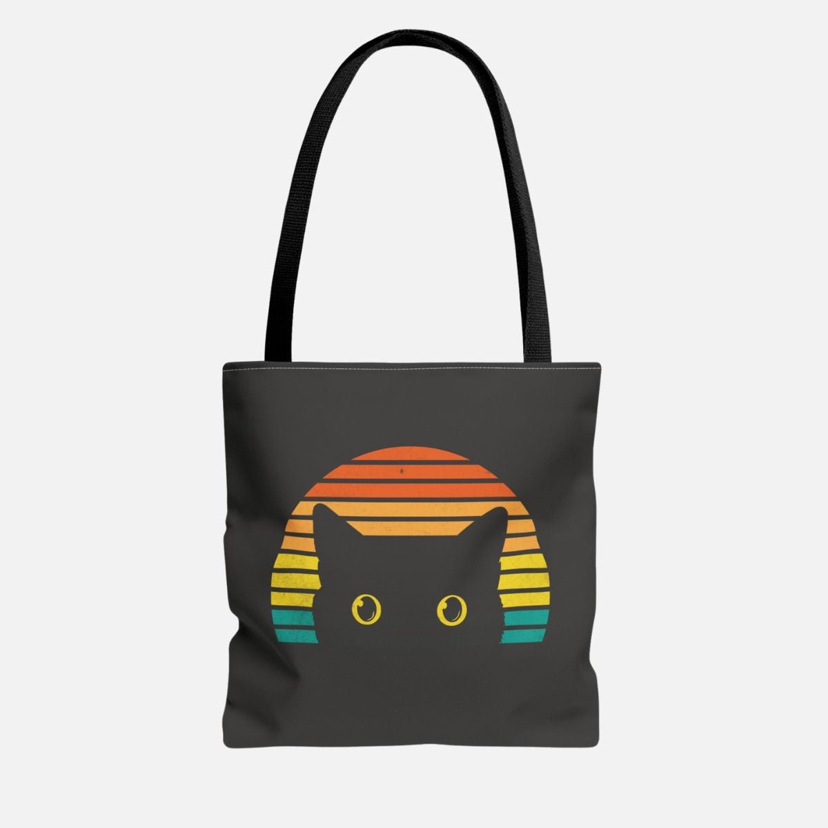 Retro Black Cat Tote Bag - Canvasses