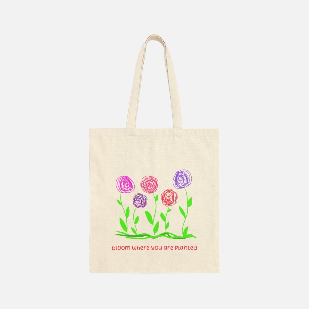 Spring Bloom Canvas Tote Bag - Canvasses