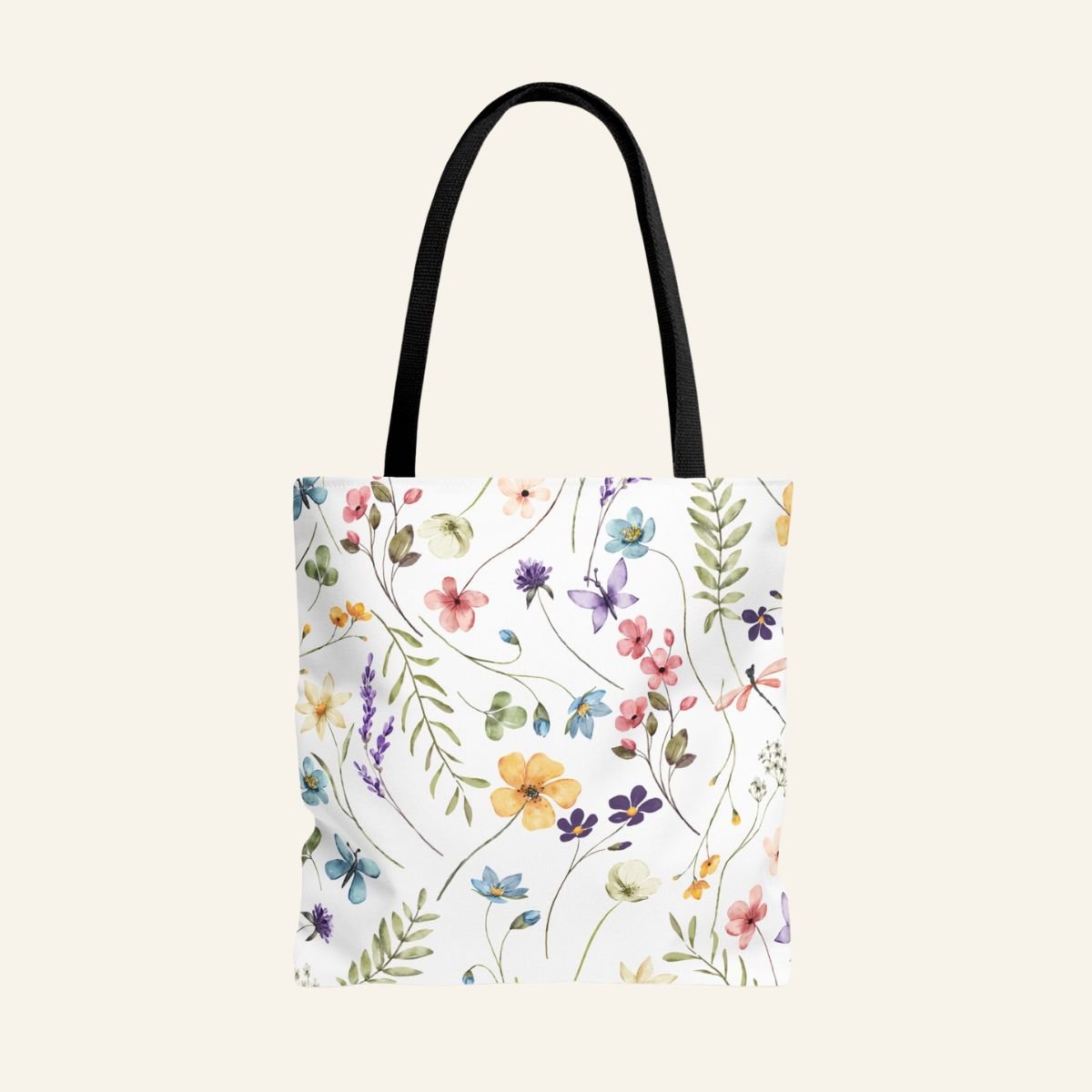 Spring Wildflower Tote Bag - Canvasses