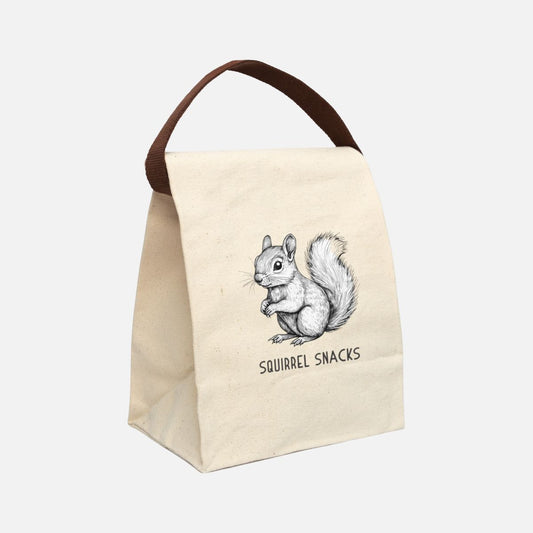 Squirrel Snacks Canvas Lunch Bag - Canvasses