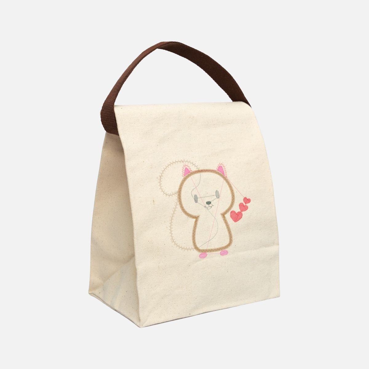 Squirrel Stitches Canvas Lunch Bag - Canvasses