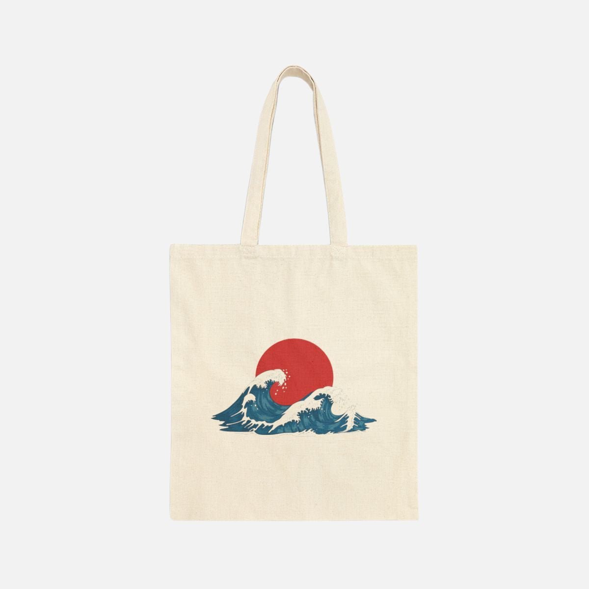 Sunset Wave Canvas Tote Bag - Canvasses
