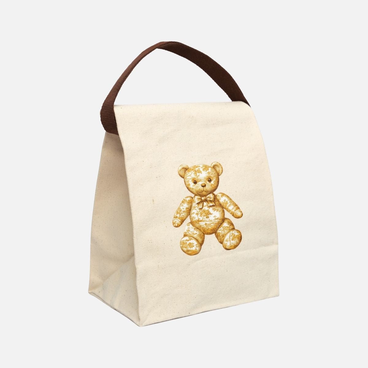 Vintage Teddy Bear Canvas Lunch Bag - Canvasses