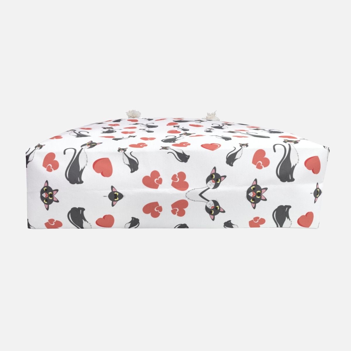 Whimsical Cat Hearts Oversized Bag - Canvasses