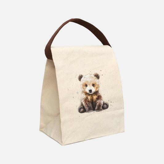 Woodland Bear Cub Canvas Lunch Bag - Canvasses