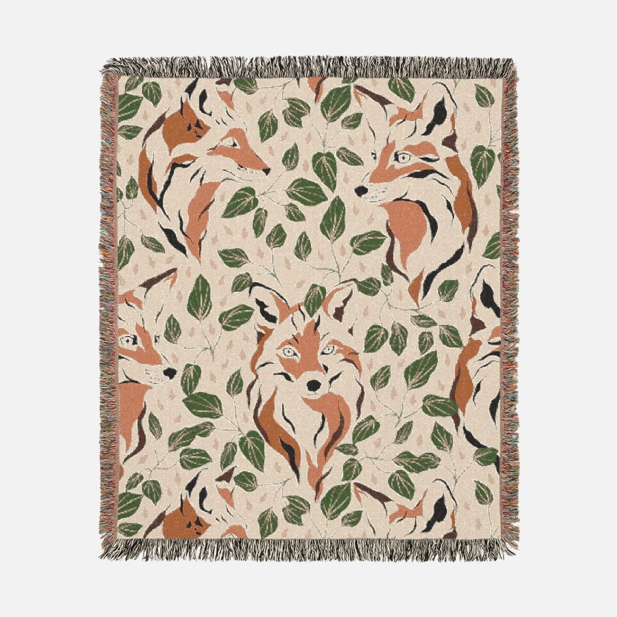 Magical Fox 100% Cotton Woven Blanket - Canvasses