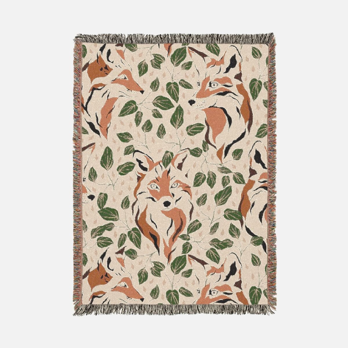 Magical Fox 100% Cotton Woven Blanket - Canvasses