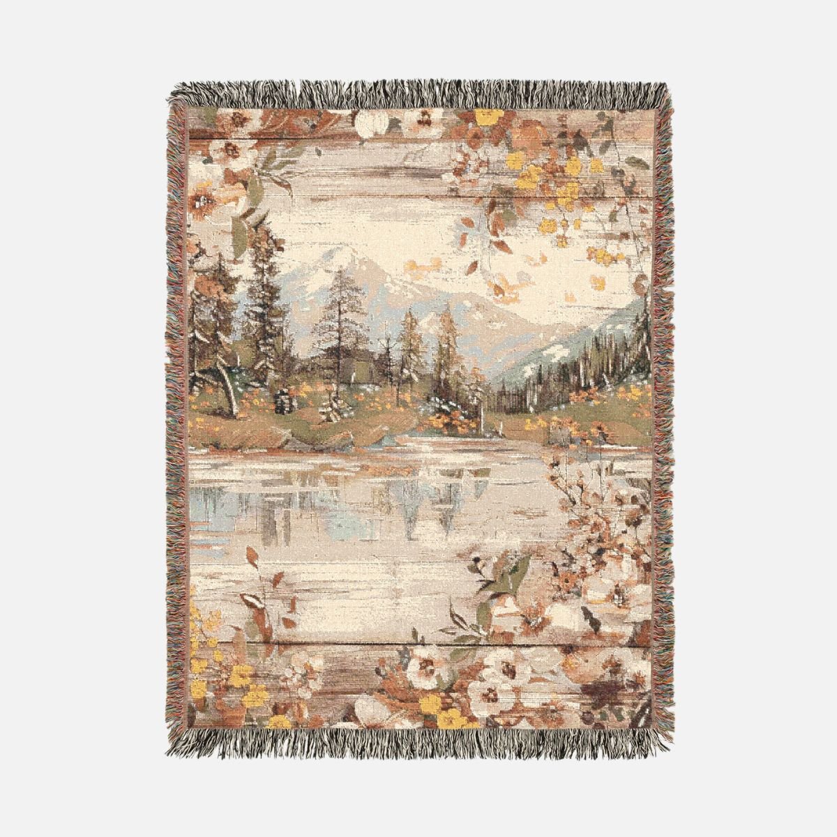 Rustic Yellowstone 100% Cotton Woven Blanket - Canvasses