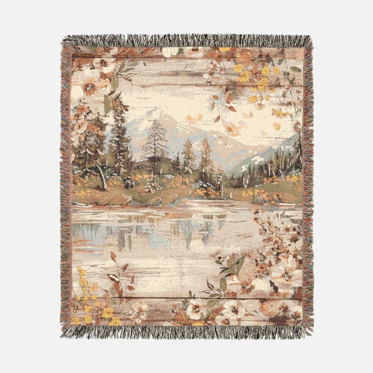 Rustic Yellowstone 100% Cotton Woven Blanket - Canvasses