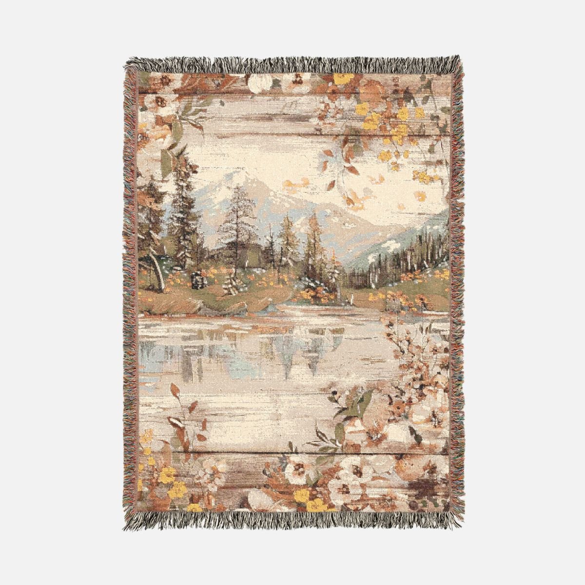 Rustic Yellowstone 100% Cotton Woven Blanket - Canvasses